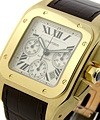 Cartier Santos 100 - Chronograph in Yellow Gold W20096Y1
