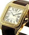Cartier Santos 100 with Factory Diamond Case