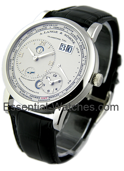 A. Lange & Sohne Lange 1 Timezone in Platinum - 116.025 - Essential Watches