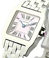 Cartier Santos Demoiselle with Pink MOP Dial W25075Z5