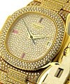 Patek Philippe 3800 Nautilus with Factory Pave Diamonds 