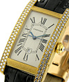 Cartier Mid  Size - Tank Americain with Diamond Case  