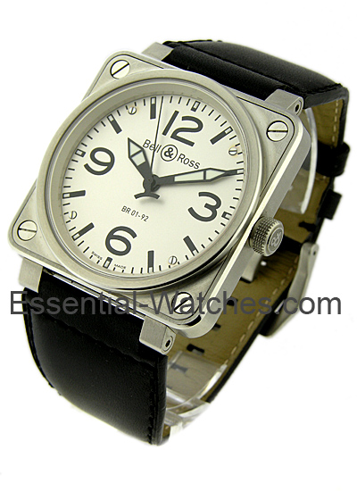 Bell & Ross BRO1-92 Automatic  - BR-01-92-WHT-LS - Essential Watches