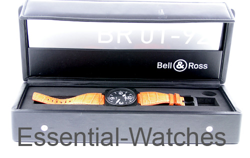 Bell & Ross BRO1-92 Automatic  - BR-01-92-BLK-CAR-LS - Essential Watches