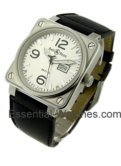 Bell & Ross BR01-96 Big Date - BR-01-96-WHT-LS - Essential Watches