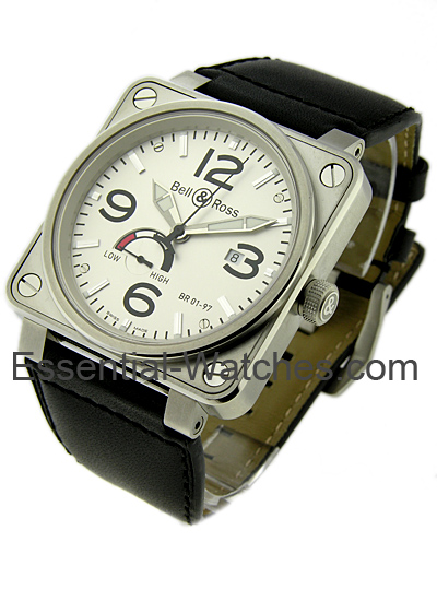 Bell & Ross BR01-97 Power Reserve - BR-01-97-WHT-LS - Essential Watches
