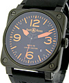 Bell & Ross BR03-92 Automatic - Limited Edition BR-03-92-BLK-CARORG-SR