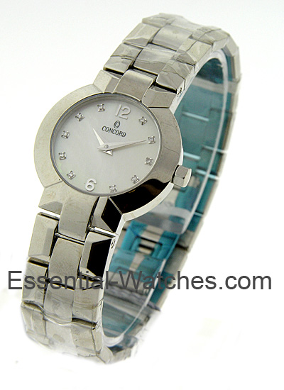 Concord Lady's Steel Round La Scala - 0309741 - Essential Watches