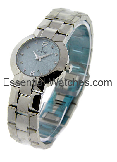 Concord Lady's Steel Round La Scala - 0309741 - Essential Watches