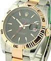 Rolex 2-Tone Rose Gold TURN-O-GRAPH 116261
