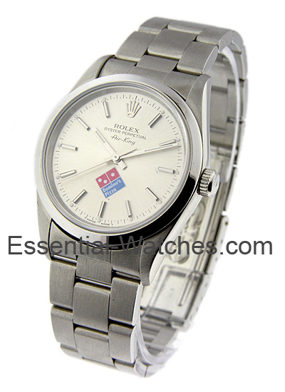 Rolex Used Air-King with Domino's Logo 14000 - 14000 - Essential Watches