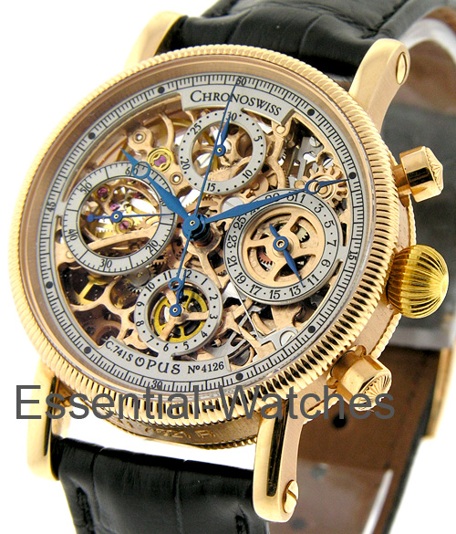 Chronoswiss Opus - Skeleton Chronograph - CH 7521 S R ( CH7521SR ) - Essential Watches