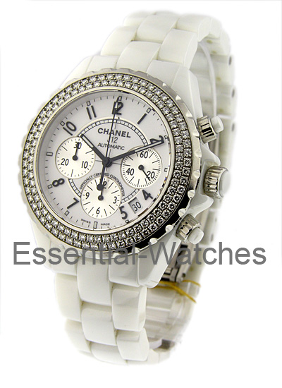 Chanel J12 - Chronograph with Diamond Bezel H1008 - H1008 - Essential Watches