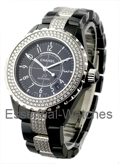 Chanel Black J12 - Large Size H1339 - H1339 - Essential Watches