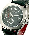 FER 012 -  Ferrari 8 Day GMT  Steel on Strap with Black Dial FER 012