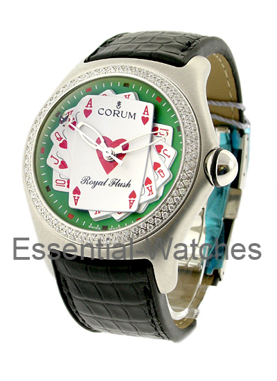 Corum Bubble Royal Flush with Diamond Case - 02320.RO2011 - Essential Watches