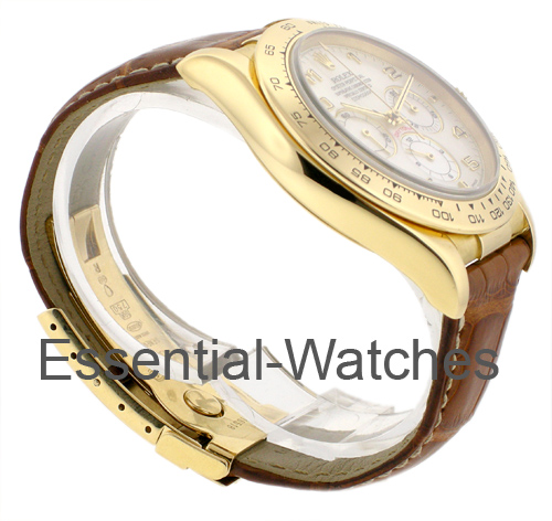 Rolex Used Yellow Gold Daytona - Zenith Movement 116518 circa 1993 .