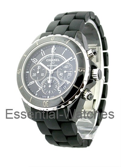 Chanel J12 Black - Large Size Chronograph H0939 - H0939 - Essential Watches