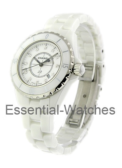 Chanel J12 White with Diamond Dial H1628 - H1628 - Essential Watches
