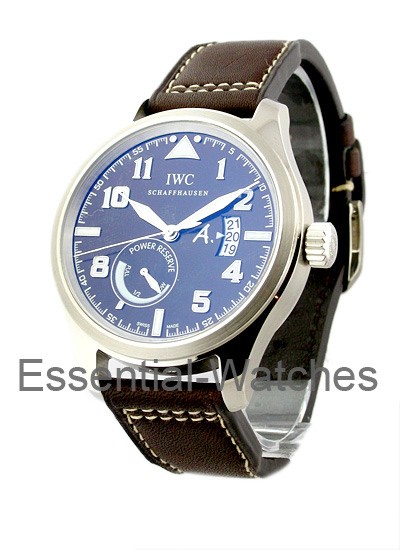 IWC Pilot's Saint Exupery Power Reserve - White Gold - 320102 ( IW3201-02  IW320102 ) - Essential Watches