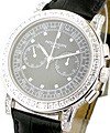 Patek Philippe 2 Register Chronograph with Baguette Diamond Bezel 5071G