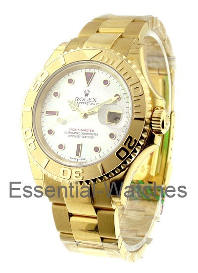 Rolex Used Yachtmaster Large Size Yellow Gold 16628 - 16628 - Essential 