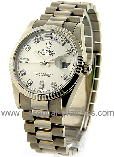 Rolex New Men's President White Gold - 118239 - Essential Watches