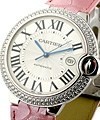 Cartier Ballon Bleu Large Size in White Gold with Diamond Bezel  WE900951