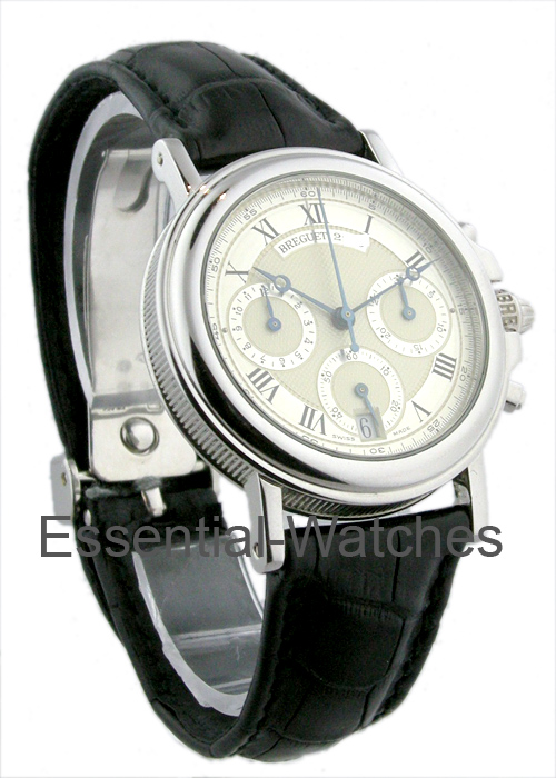Breguet Marine Chronograph in Platinum - 3460pt/12/996 - Essential Watches