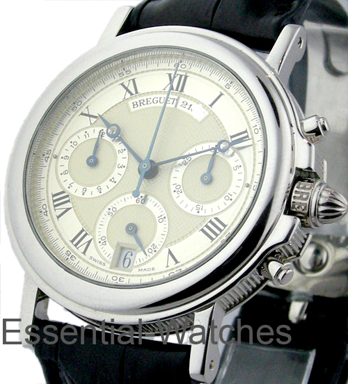 Breguet Marine Chronograph in Platinum - 3460pt/12/996 - Essential Watches