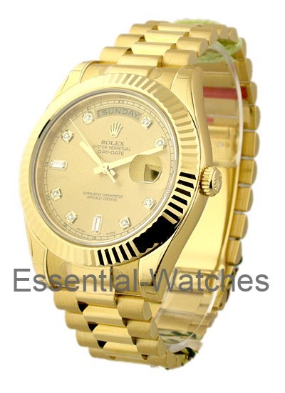 Rolex New Day-Date II President - Yellow Gold - 218238 - Essential Watches