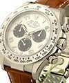 Rolex New Daytona White Gold on Strap White/Black Dial 11651 116519