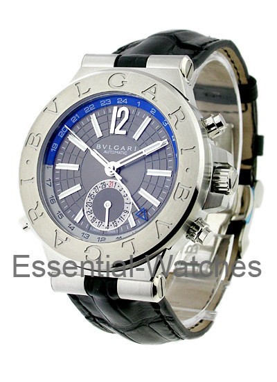 Bvlgari Diagono 40mm GMT in Steel - DG40C14SLDGMT - Essential Watches