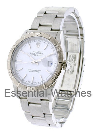 Rolex Used Men's Steel "Turn-O-Graph" on Oyster Bracelet - 16264