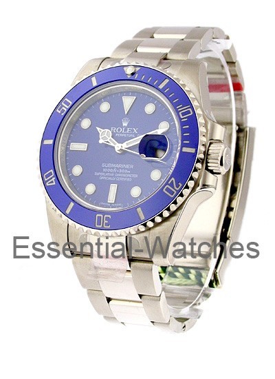 Rolex New White Gold Submariner - 116619 - Essential Watches