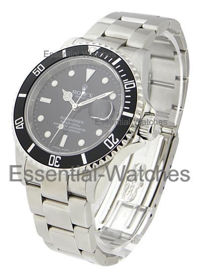 Rolex Used Submariner Date 16610 - 16610 - Essential Watches
