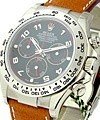 Rolex New Daytona - White Gold on Strap - Black Dial 116519 116519
