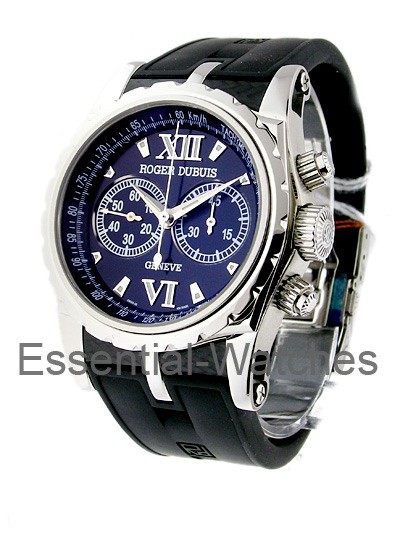 Roger Dubuis New Sympathy 43mm Chronograph in Steel - SYM43 78 9 9R.53 - Essential Watches