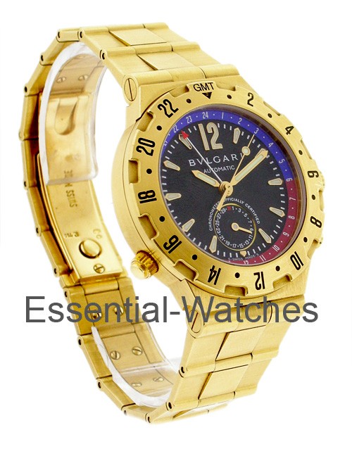Bvlgari Diagono Professional GMT in Yellow Gold - GMT40G - Essential Watches