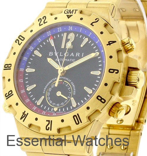 Bvlgari Diagono Professional GMT in Yellow Gold - GMT40G - Essential Watches