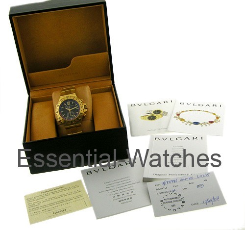 Bvlgari Diagono Professional GMT in Yellow Gold - GMT40G - Essential Watches