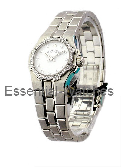 Vacheron Constantin Lady's Mini Overseas with Diamond Bezel - 16550/423A-8929 - Essential Watches