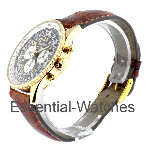Breitling Navitimer Cosmonaute Chronograph in Yellow Gold - K 12322 - Essential Watches