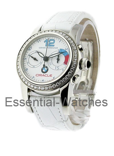 Girard Perregaux Lady's BMW Oracle Chronograph with Diamond Bezel - 80440D11A712-CB7A - Essential Watches