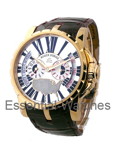 Roger Dubuis Excalibur 3 Time Zone USA Special Edition - EX45-1448 - Essential Watches