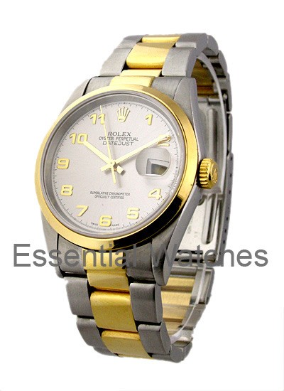 Rolex Men's 2-Tone Datejust with Oyster Bracelet 16263 - 16263 - Essential Watches
