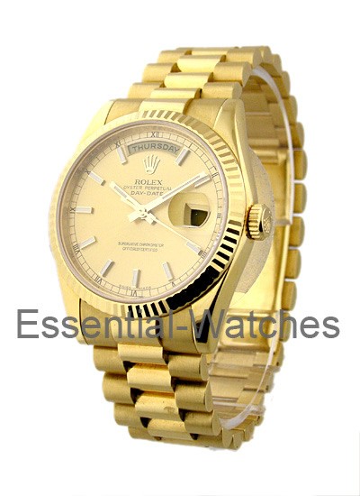 Rolex Presidential New Style Bracelet - YG 118238 - 118238 - Essential Watches
