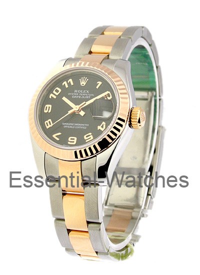 Rolex Lady's DATEJUST - RG and SS  179171 - 179171 - Essential Watches