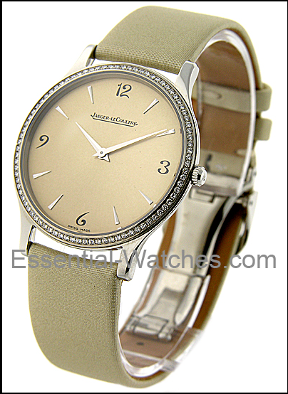 Jaeger - LeCoultre Master Ultra Thin -Diamond Bezel - 145.84.01 (Q1458401) - Essential Watches