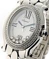 Chopard  Happy Sport Oval with 2 Row Diamond Bezel 27/7079-23
